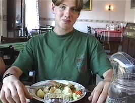 We all appreciated a provided meal this evening at Byrkjelo youth hostel